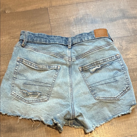 American Eagle Outfitters Ripped Blue Jean Shorts - Picture 5 of 5